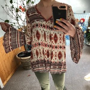 Altar'd State Boho Bell-Sleeve Top